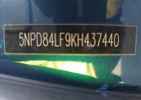 2019 Hyundai Elantra Limited z USA, uszkodzony, nr VIN 5NPD84LF9KH437440